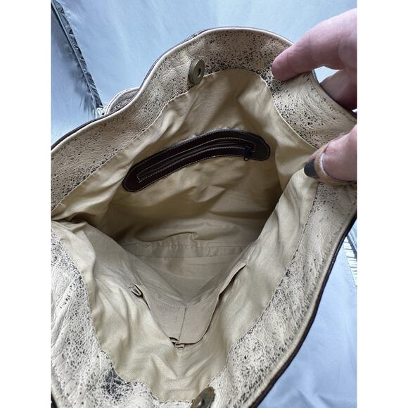 Custom Handmade Soft Brown Leather Tote Shoulder Bag Purse Art Teacher Artistic - Picture 4 of 8